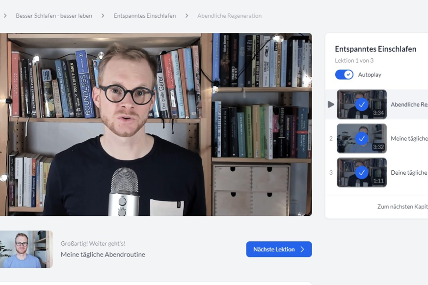 Screenshot Wachmacher Kurs Felix Weinzinger